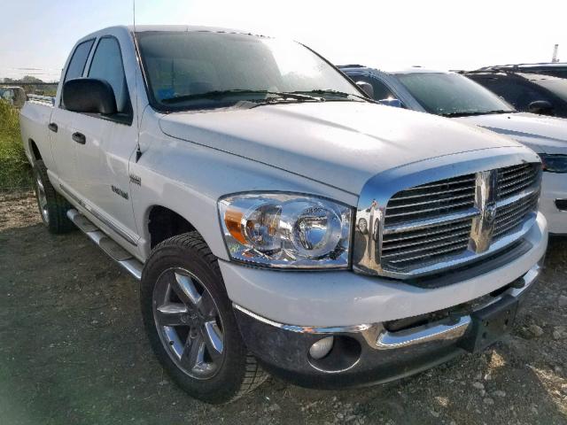 1D7HU18238J240514 - 2008 DODGE RAM 1500 S WHITE photo 1