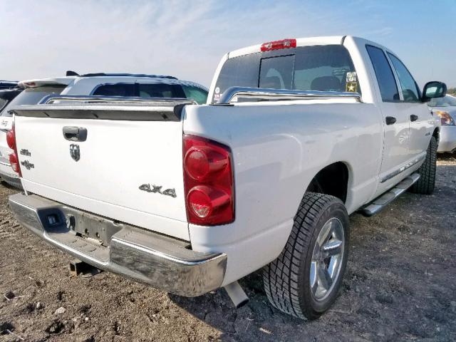 1D7HU18238J240514 - 2008 DODGE RAM 1500 S WHITE photo 4