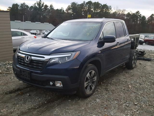 5FPYK3F64HB013817 - 2017 HONDA RIDGELINE BLUE photo 2