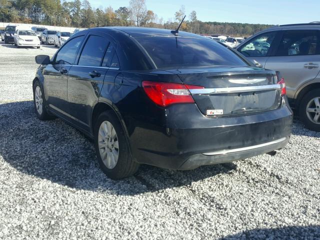 1C3CCBAB9CN319246 - 2012 CHRYSLER 200 LX BLACK photo 3