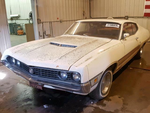 0H35H200088 - 1970 FORD TORINO GT WHITE photo 2