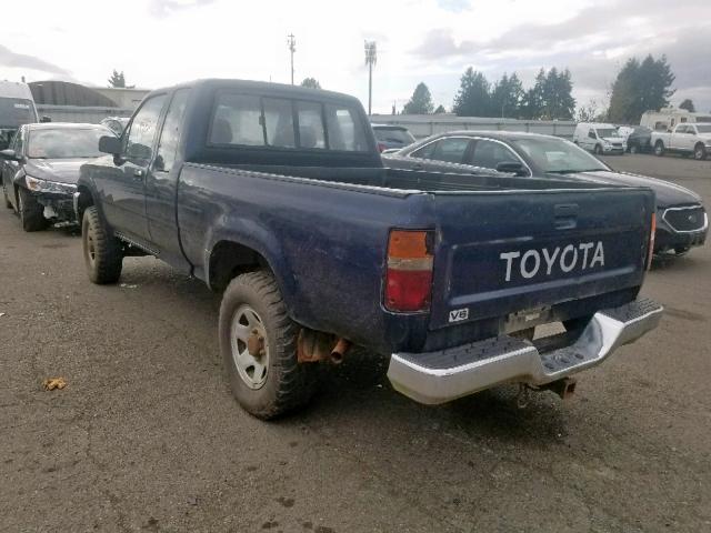 JT4VN13D3N5096051 - 1992 TOYOTA PICKUP 1/2 BLUE photo 3