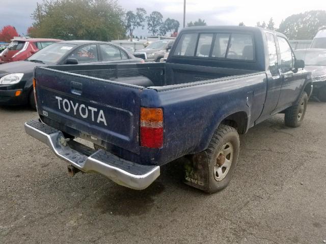 JT4VN13D3N5096051 - 1992 TOYOTA PICKUP 1/2 BLUE photo 4