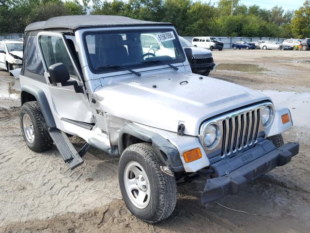 1J4FA39S76P787617 - 2006 JEEP WRANGLER X SILVER photo 1