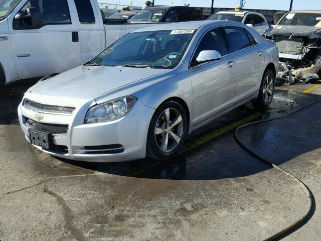 1G1ZC5EU7BF350371 - 2011 CHEVROLET MALIBU 1LT SILVER photo 2