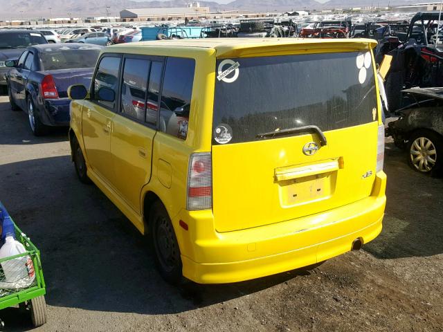JTLKT334X54016226 - 2005 TOYOTA SCION XB 黄色 照片 3
