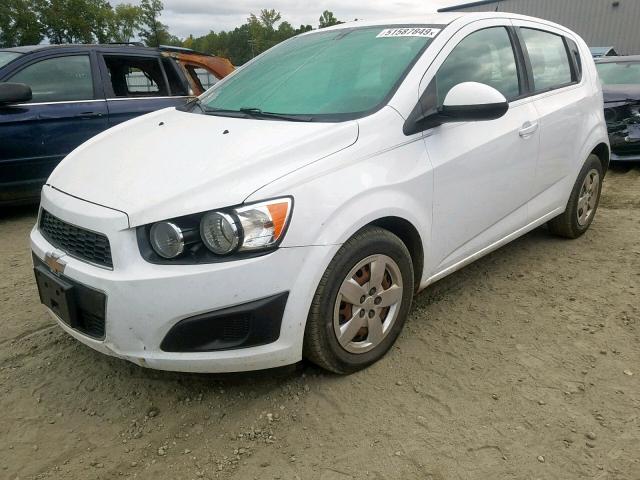 1G1JA6SH9E4213738 - 2014 CHEVROLET SONIC LS WHITE photo 2