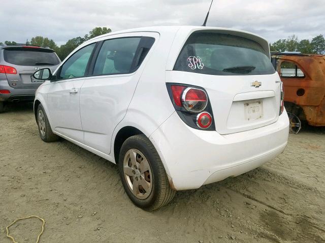 1G1JA6SH9E4213738 - 2014 CHEVROLET SONIC LS WHITE photo 3