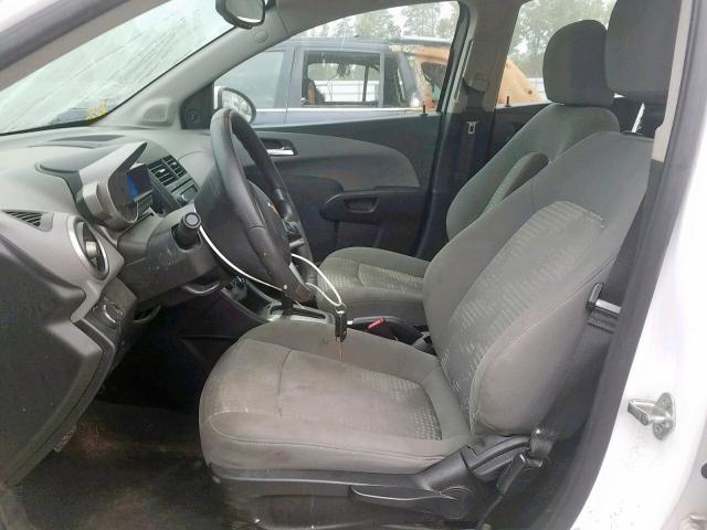 1G1JA6SH9E4213738 - 2014 CHEVROLET SONIC LS WHITE photo 5