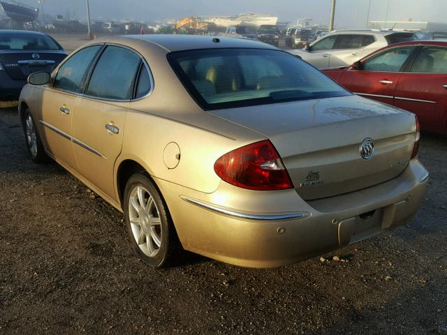 2G4WE567051218802 - 2005 BUICK LACROSSE C GOLD photo 3