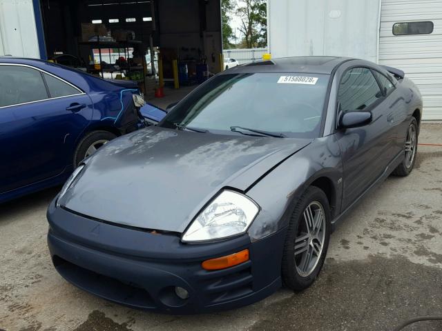 4A3AC74H93E037542 - 2003 MITSUBISHI ECLIPSE GT GRAY photo 2