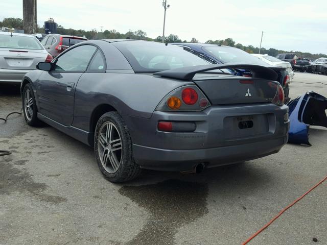 4A3AC74H93E037542 - 2003 MITSUBISHI ECLIPSE GT GRAY photo 3