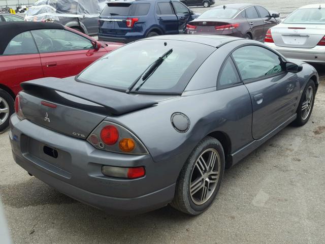 4A3AC74H93E037542 - 2003 MITSUBISHI ECLIPSE GT GRAY photo 4