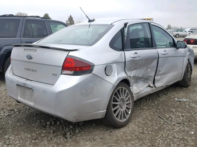 1FAHP3GN1AW236677 - 2010 FORD FOCUS SES SILVER photo 4