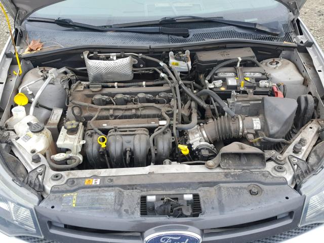 1FAHP3GN1AW236677 - 2010 FORD FOCUS SES SILVER photo 7