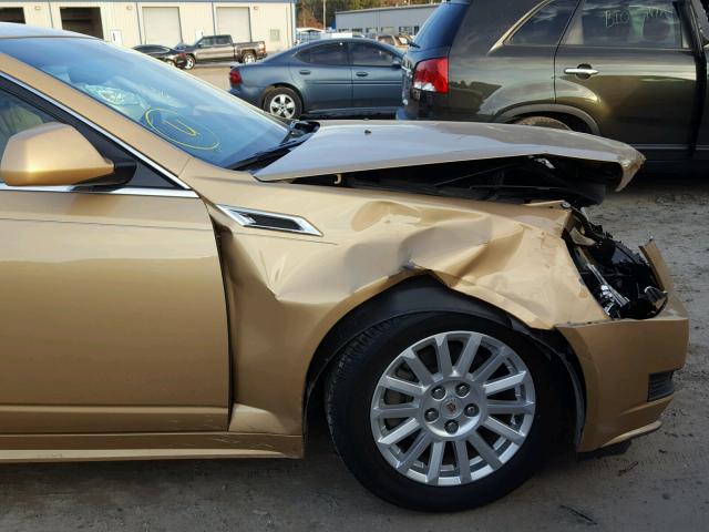 1G6DE5E55D0137898 - 2013 CADILLAC CTS LUXURY GOLD photo 9