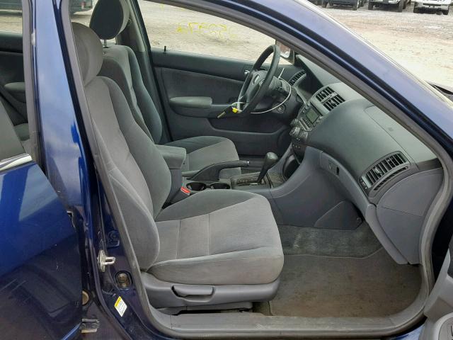 1HGCM56414A094741 - 2004 HONDA ACCORD LX BLUE photo 5