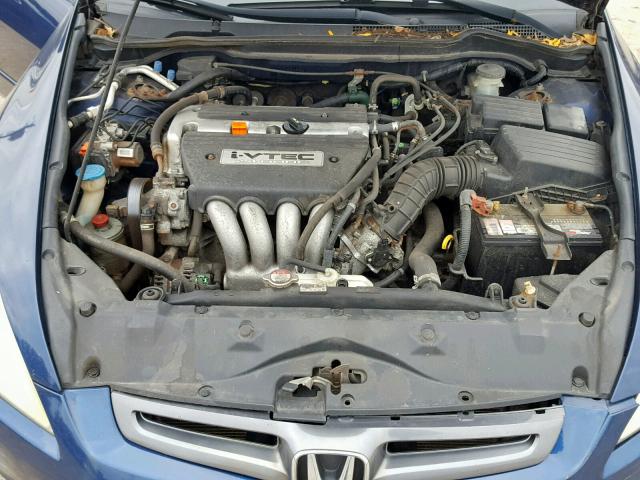 1HGCM56414A094741 - 2004 HONDA ACCORD LX BLUE photo 7