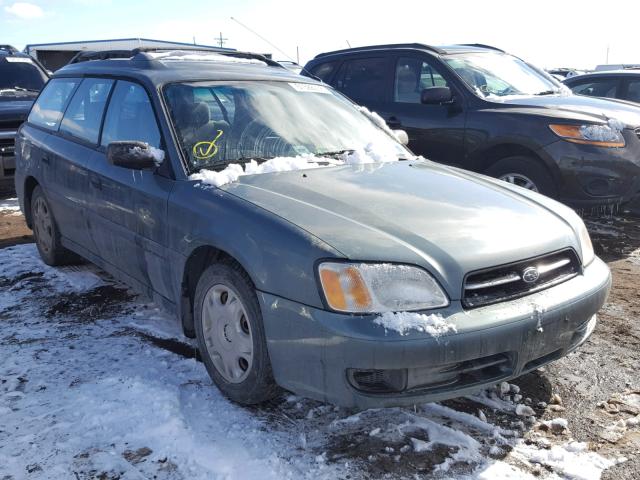 4S3BH6353Y6312382 - 2000 SUBARU LEGACY L GREEN photo 1