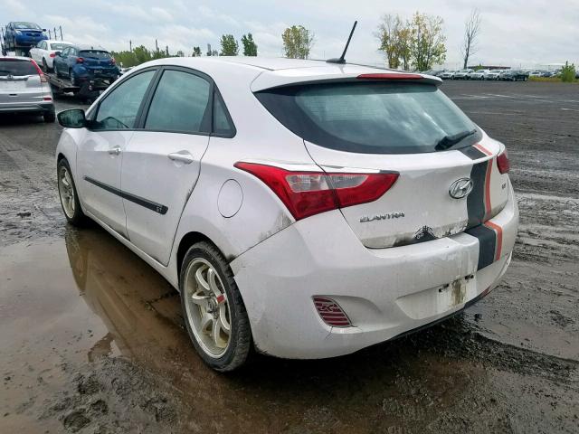 KMHD25LE1DU120853 - 2013 HYUNDAI ELANTRA GT WHITE photo 3