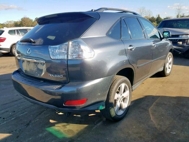 2T2HK31U78C093015 - 2008 LEXUS RX 350 GRAY photo 4