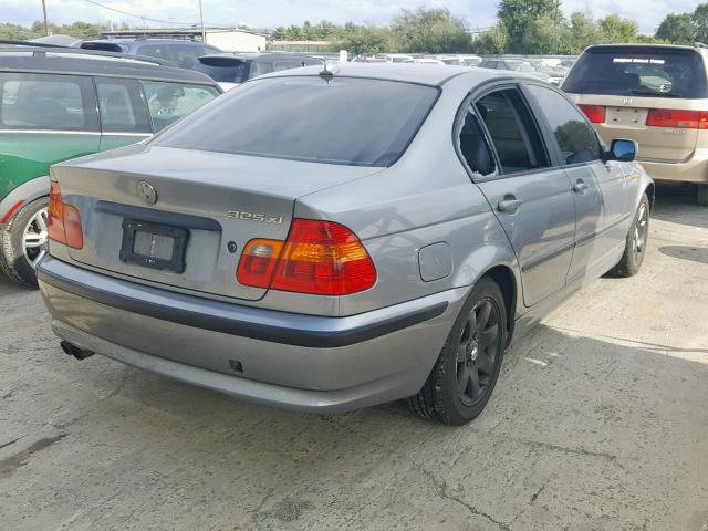 WBAEU33454PM61523 - 2004 BMW 325 XI GRAY photo 4