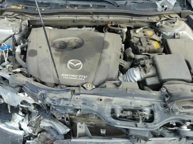 JM1BM1L75E1216861 - 2014 MAZDA 3 TOURING SILVER photo 7