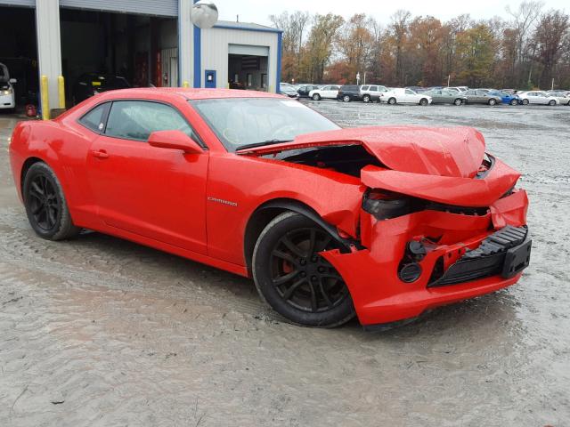 2G1FB1E33F9299844 - 2015 CHEVROLET CAMARO LS RED photo 1