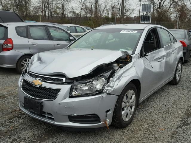 1G1PC5SH7C7312374 - 2012 CHEVROLET CRUZE LS SILVER photo 2