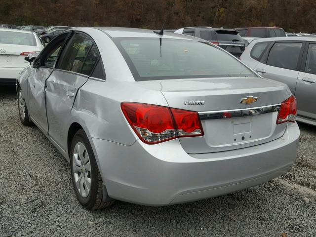 1G1PC5SH7C7312374 - 2012 CHEVROLET CRUZE LS SILVER photo 3