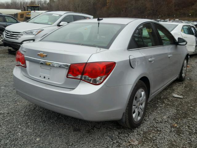 1G1PC5SH7C7312374 - 2012 CHEVROLET CRUZE LS SILVER photo 4