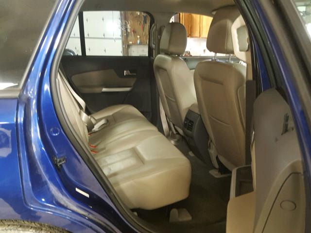 2FMDK3JC1DBB57283 - 2013 FORD EDGE SEL BLUE photo 6