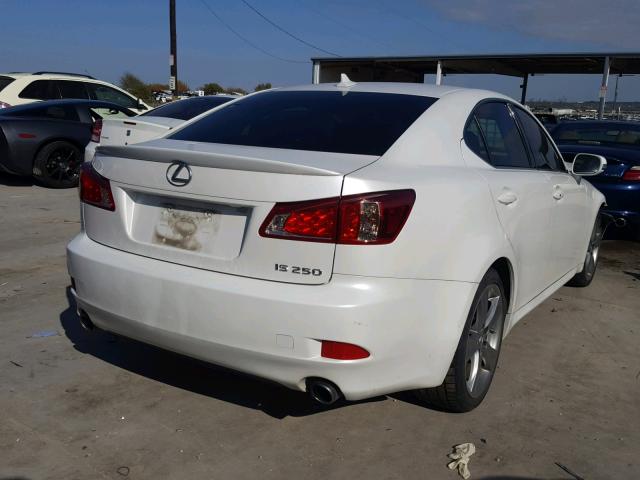 JTHBF5C24C5179277 - 2012 LEXUS IS 250 WHITE photo 4