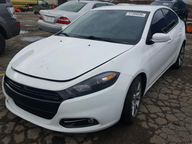 1C3CDFBA3DD305568 - 2013 DODGE DART SXT WHITE photo 2