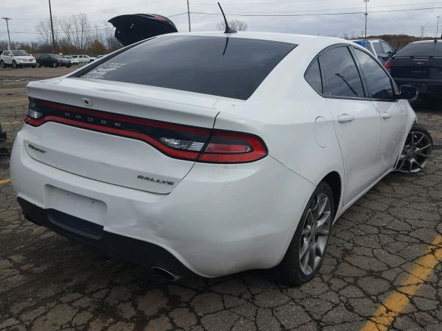 1C3CDFBA3DD305568 - 2013 DODGE DART SXT WHITE photo 4