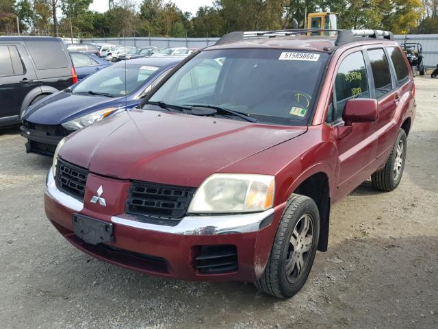 4A4MM31S14E081292 - 2004 MITSUBISHI ENDEAVOR X MAROON photo 2