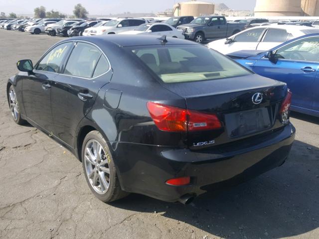 JTHBK262582077193 - 2008 LEXUS IS 250 BLACK photo 3