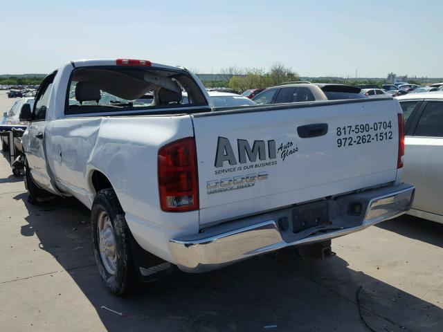 3D7KA26D74G205723 - 2004 DODGE RAM 2500 S თეთრი ფოტო 3