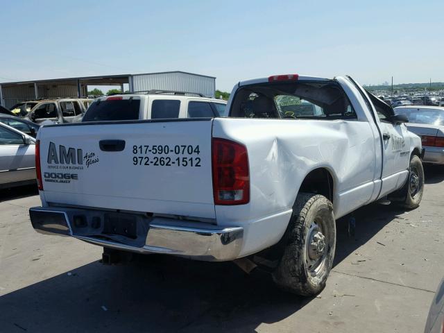 3D7KA26D74G205723 - 2004 DODGE RAM 2500 S თეთრი ფოტო 4