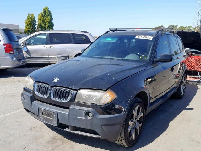 WBXPA93454WC31211 - 2004 BMW X3 3.0I BLACK photo 2