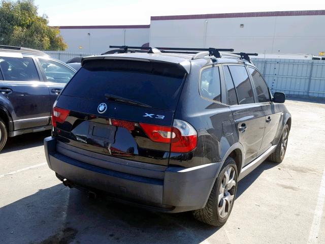 WBXPA93454WC31211 - 2004 BMW X3 3.0I BLACK photo 4