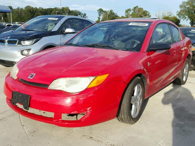 1G8AN15F37Z167204 - 2007 SATURN ION LEVEL RED photo 2