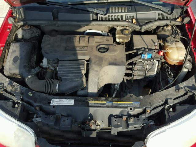 1G8AN15F37Z167204 - 2007 SATURN ION LEVEL RED photo 7