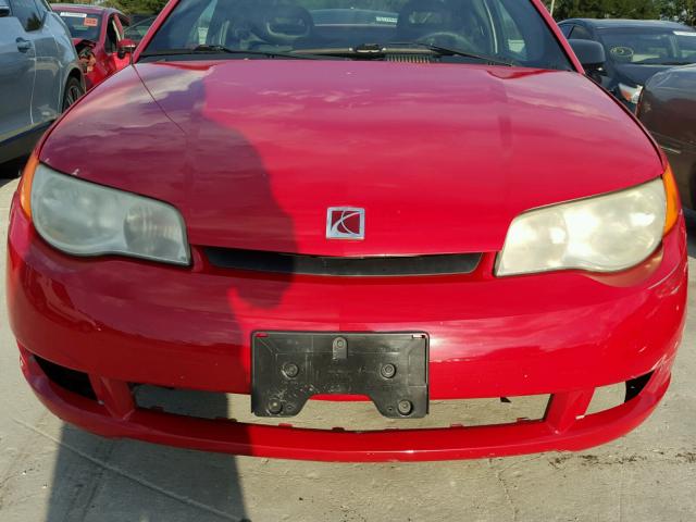 1G8AN15F37Z167204 - 2007 SATURN ION LEVEL RED photo 9