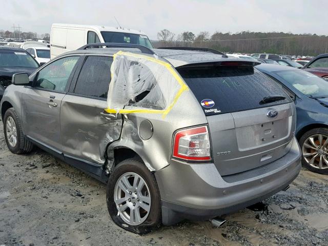 2FMDK48C68BA44804 - 2008 FORD EDGE SEL TAN photo 3