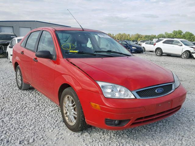 1FAFP34N55W134798 - 2005 FORD FOCUS ZX4 RED photo 1