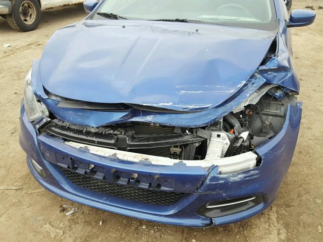 1C3CDFBB3ED768630 - 2014 DODGE DART SXT BLUE photo 9