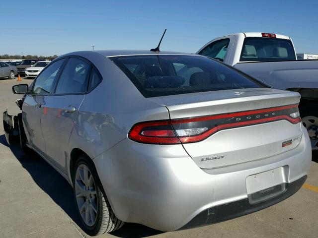 1C3CDFBA4DD302484 - 2013 DODGE DART SXT SILVER photo 3