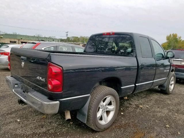 1D7HU18267J594669 - 2007 DODGE RAM 1500 S BLACK photo 4