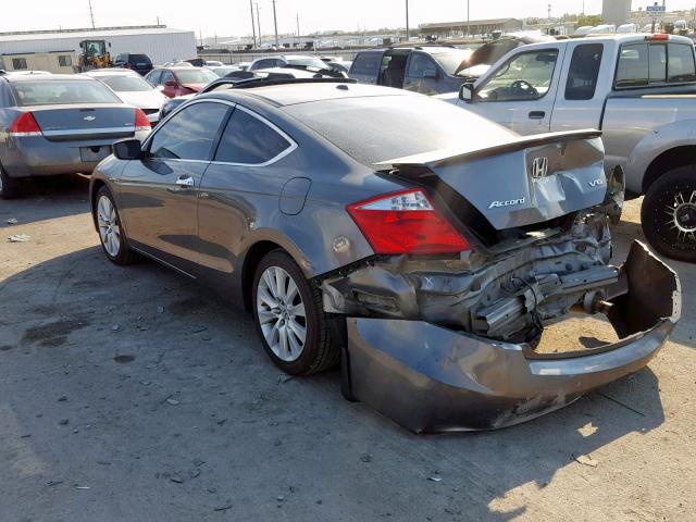 1HGCS21809A005702 - 2009 HONDA ACCORD EXL GRAY photo 3